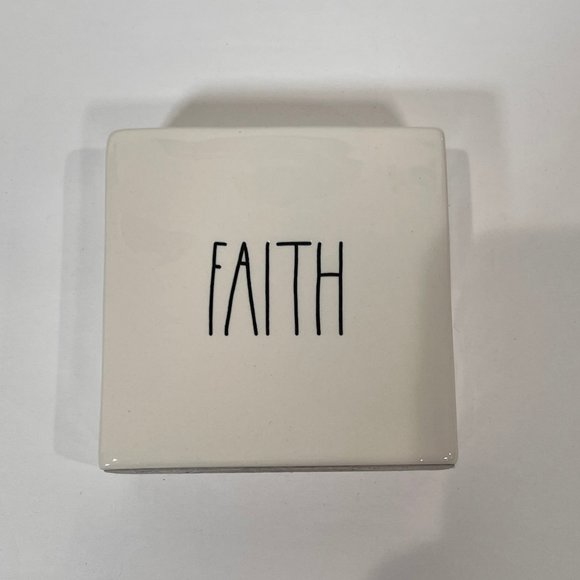Rae Dunn Artisan Collection Table/Desk Top "Faith" Home Decor - Picture 1 of 5